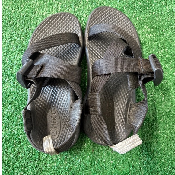 Chaco Z1 Ecotread Kids Sandals Black Adjustable Straps Outdoor Size 12 Unisex - Picture 2 of 6